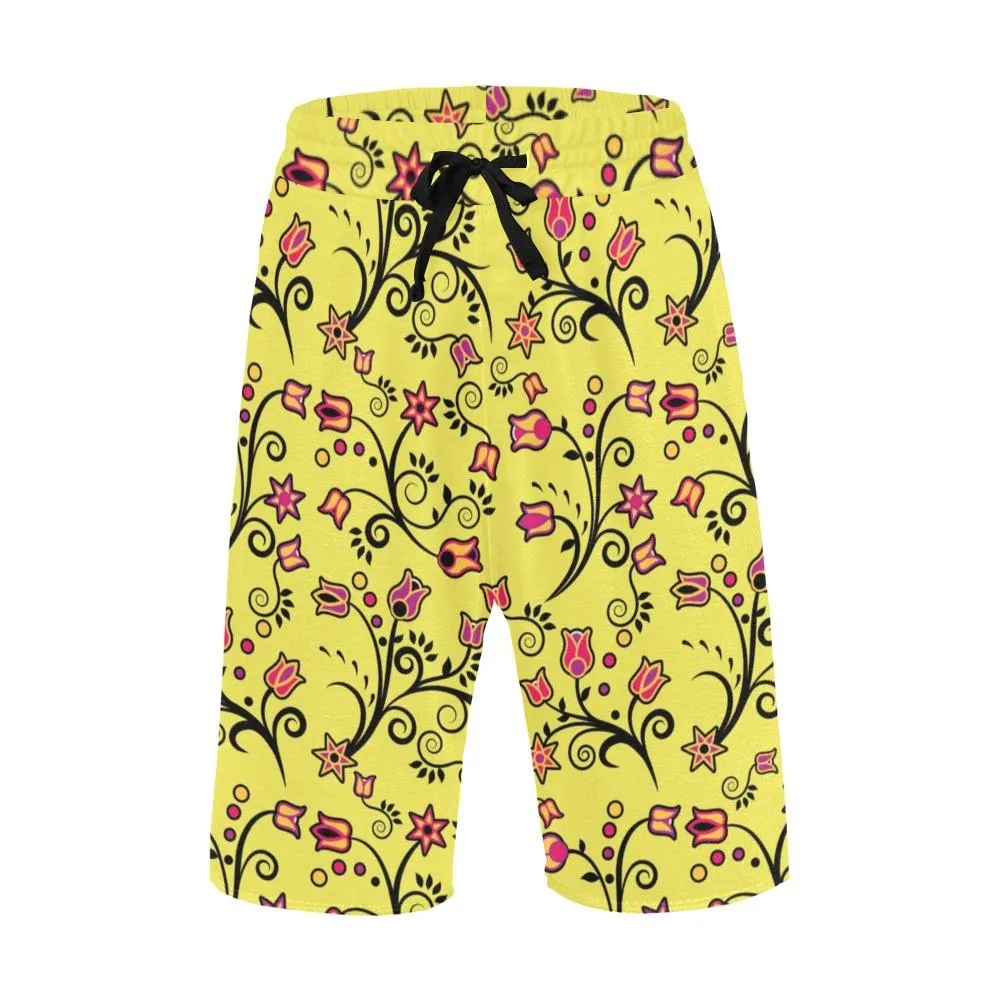 Key Lime Star Men's Casual Shorts