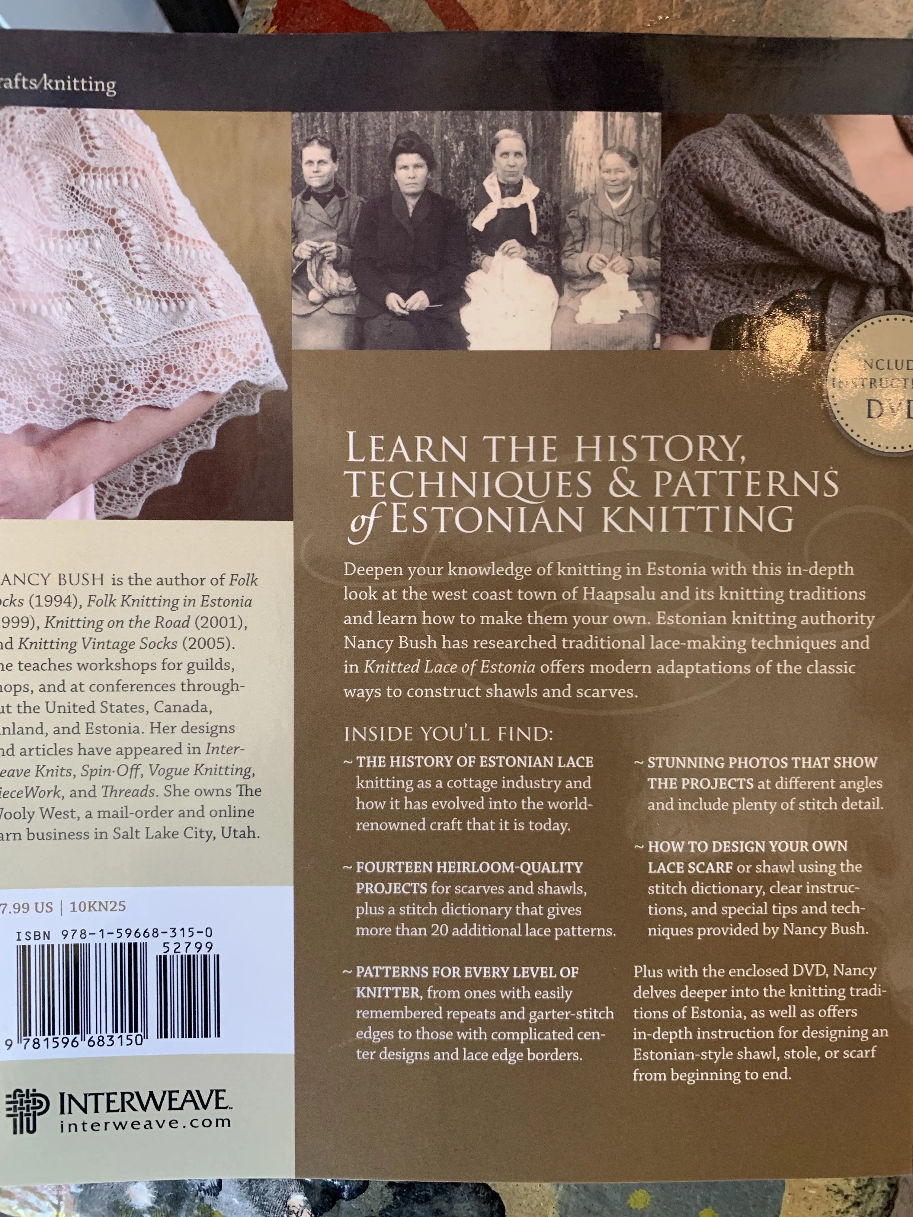 Knitted Lace of Estonia Book with DVD by Nancy Bush