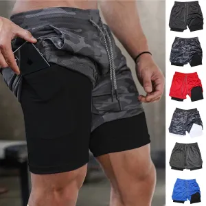 Men's Multi-Pocket Casual Fitness and Beach Shorts