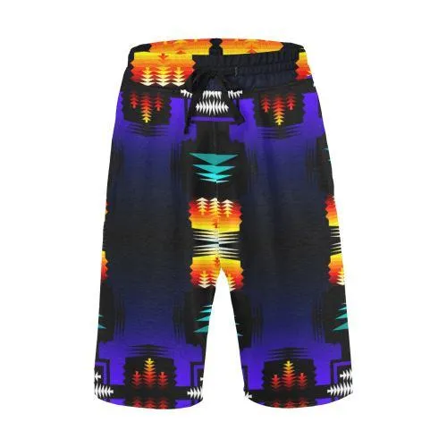 Midnight Sage Fire II Men's Casual Shorts