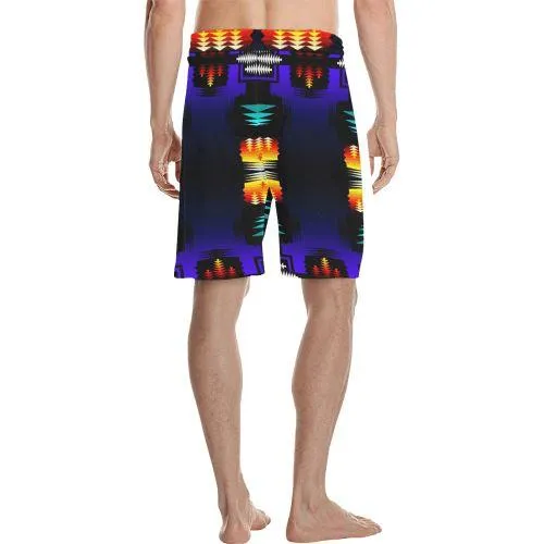 Midnight Sage Fire II Men's Casual Shorts