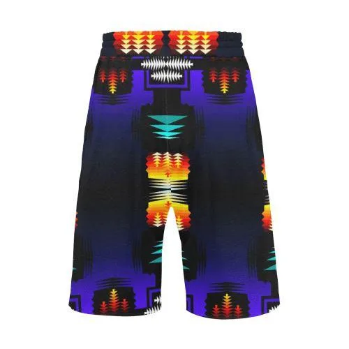 Midnight Sage Fire II Men's Casual Shorts