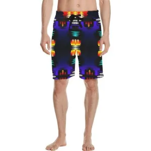 Midnight Sage Fire II Men's Casual Shorts