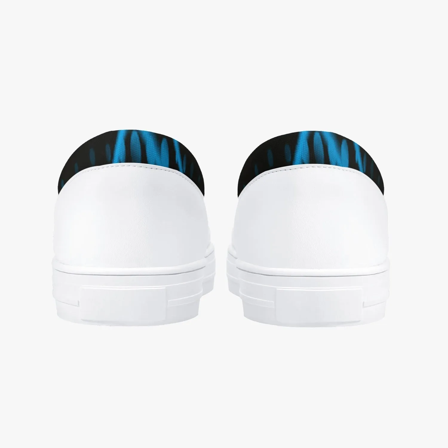 Officially Sexy Baby Blue Laser Classic Slip-On Shoes - White/Black