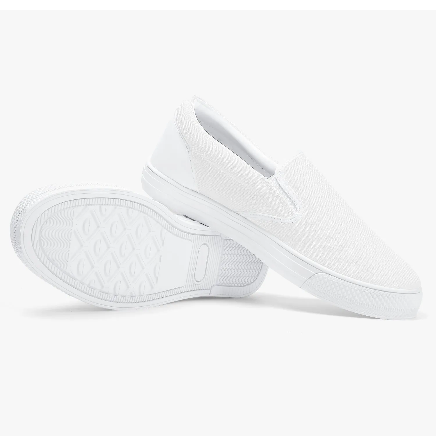 Officially Sexy Baby Blue Laser Classic Slip-On Shoes - White/Black