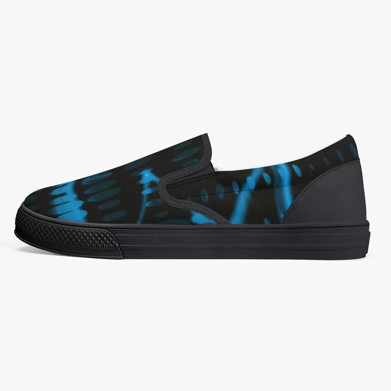Officially Sexy Baby Blue Laser Classic Slip-On Shoes - White/Black