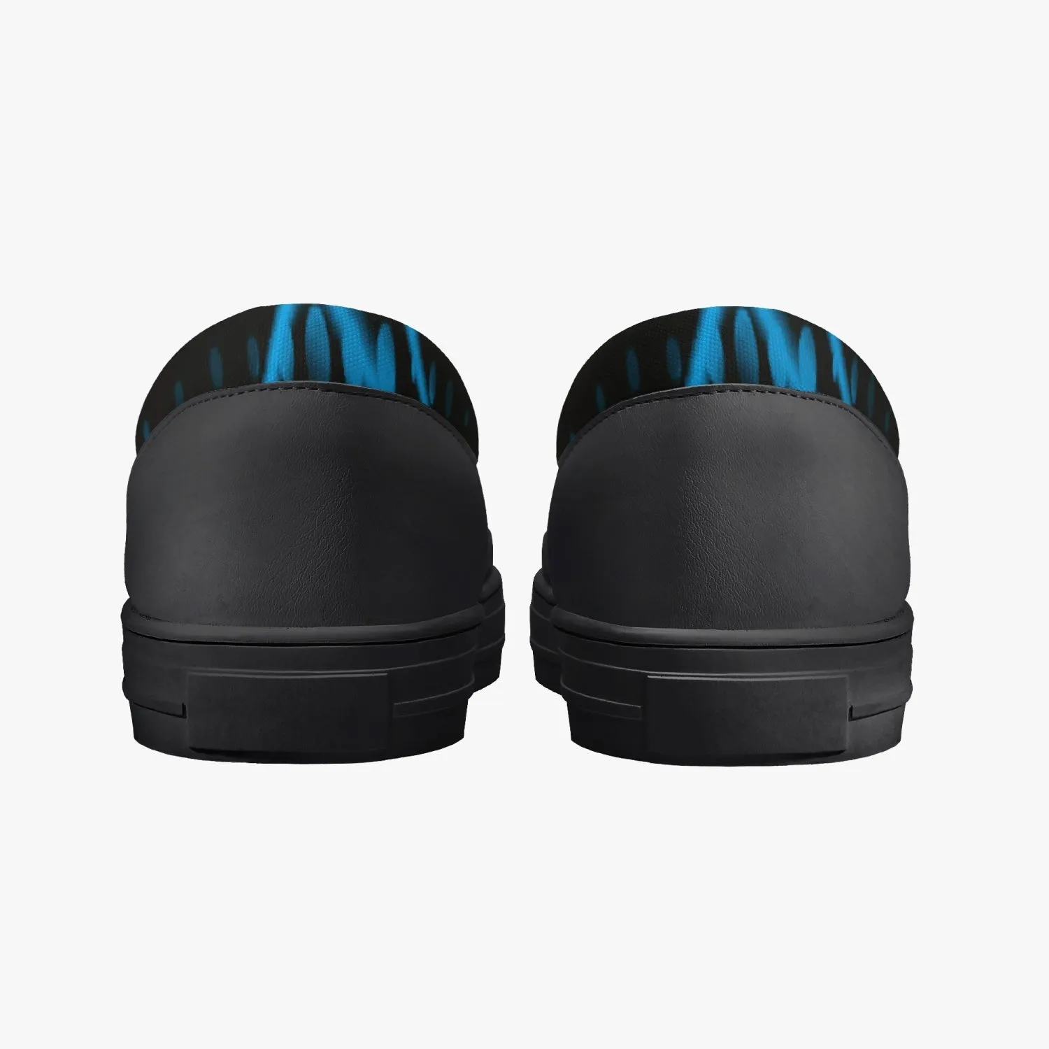 Officially Sexy Baby Blue Laser Classic Slip-On Shoes - White/Black