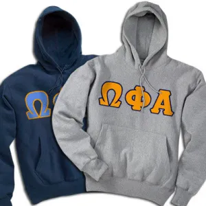 Omega Phi Alpha Hooded Sweatshirt, 2-Pack Bundle Deal - TWILL