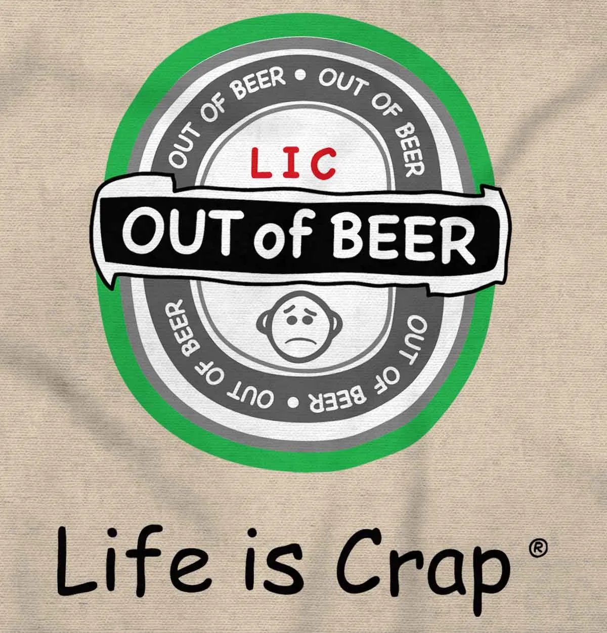 Out Of Beer Label Hoodie