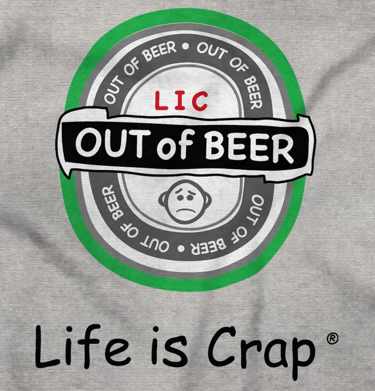 Out Of Beer Label Hoodie