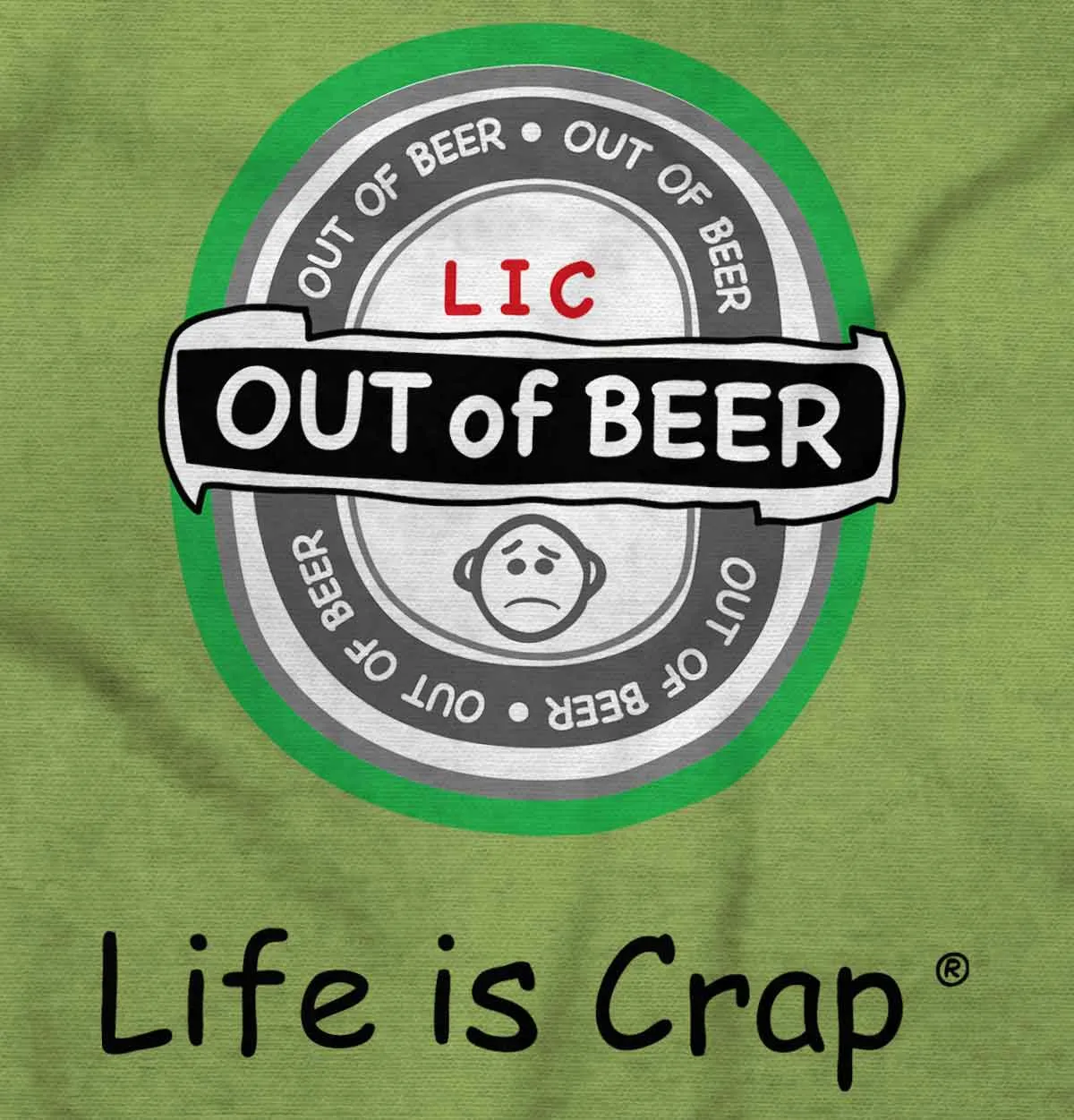 Out Of Beer Label Hoodie