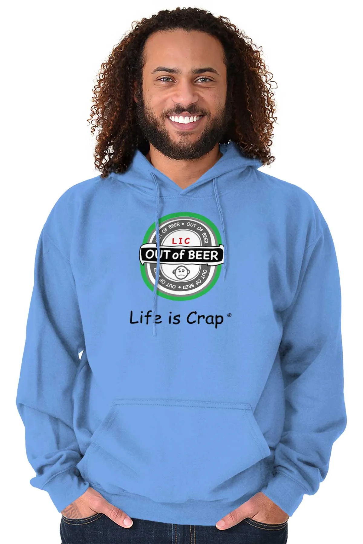 Out Of Beer Label Hoodie