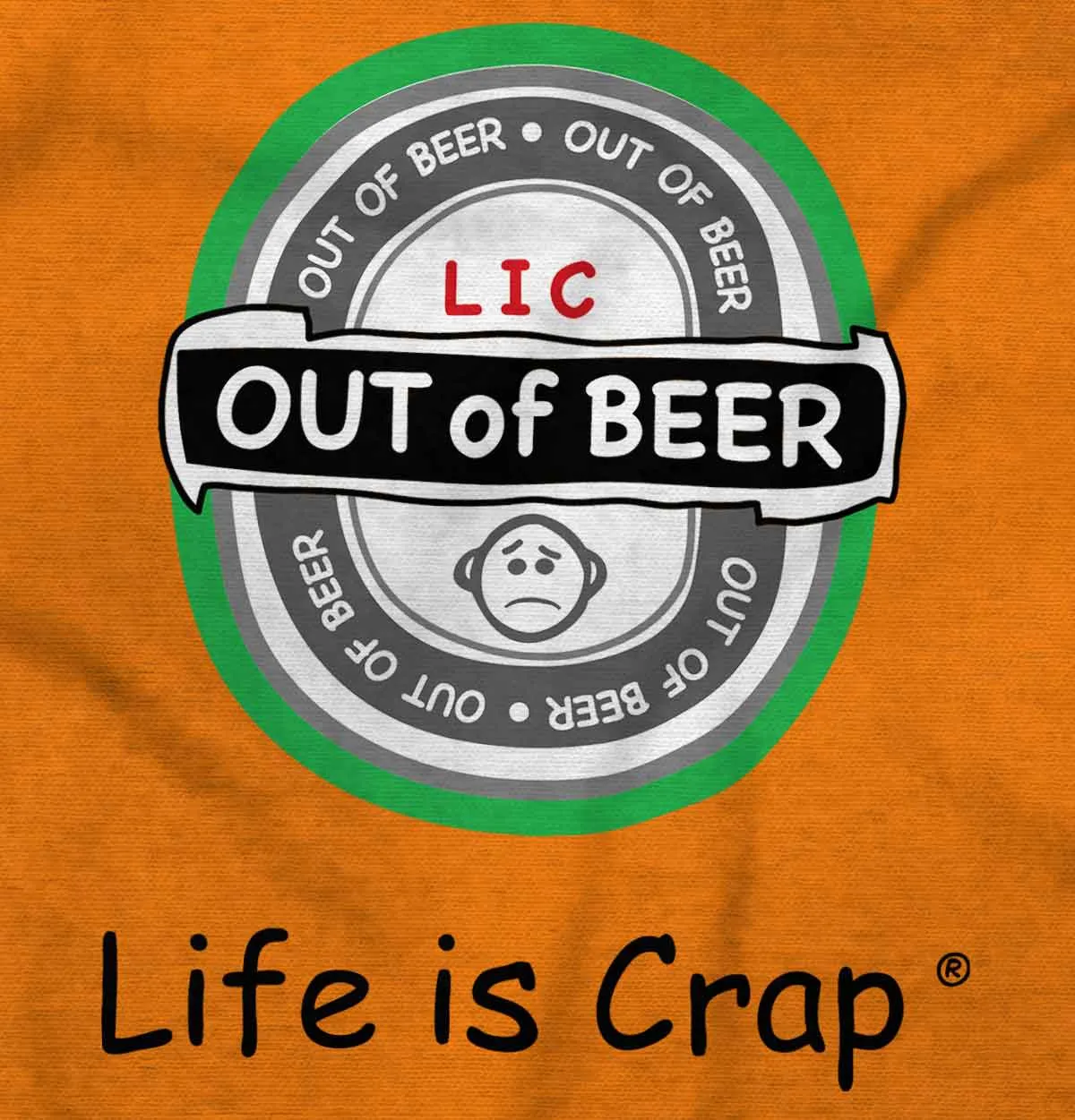Out Of Beer Label Hoodie
