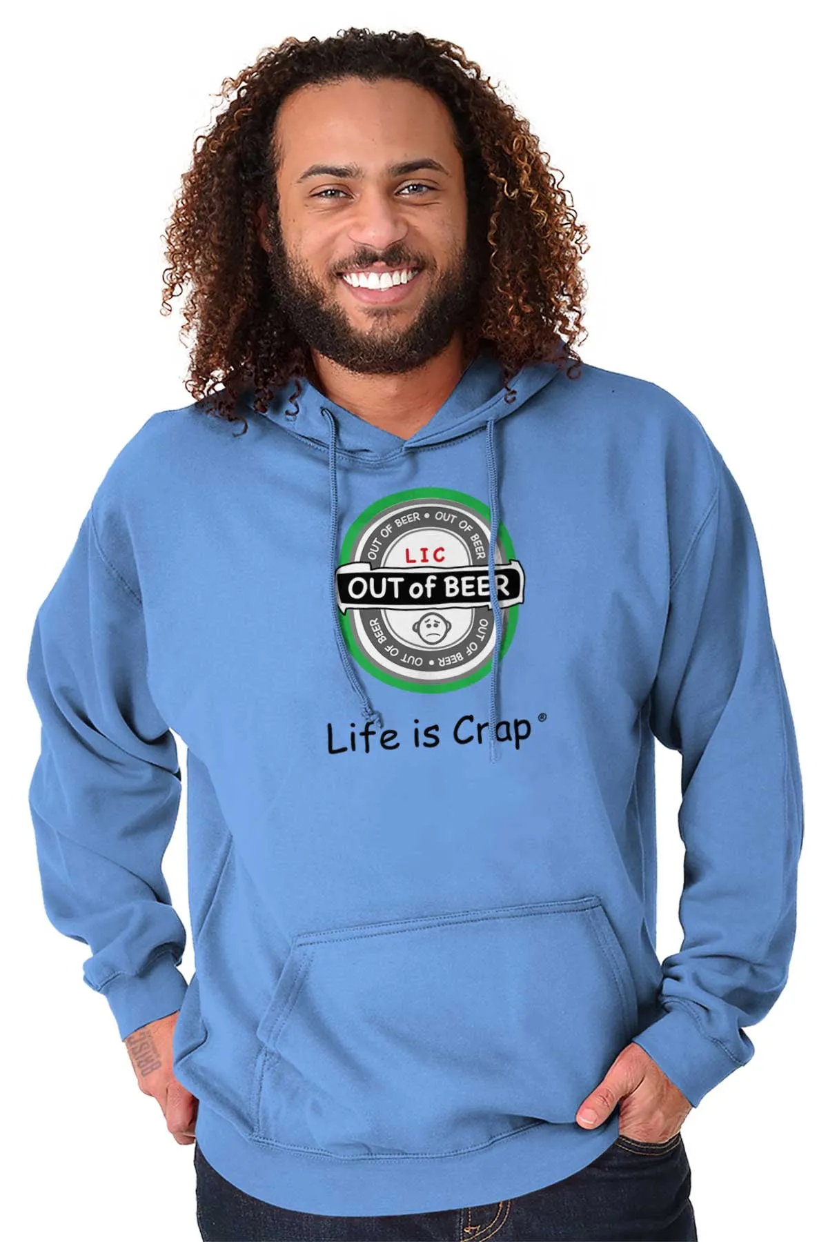 Out Of Beer Label Hoodie