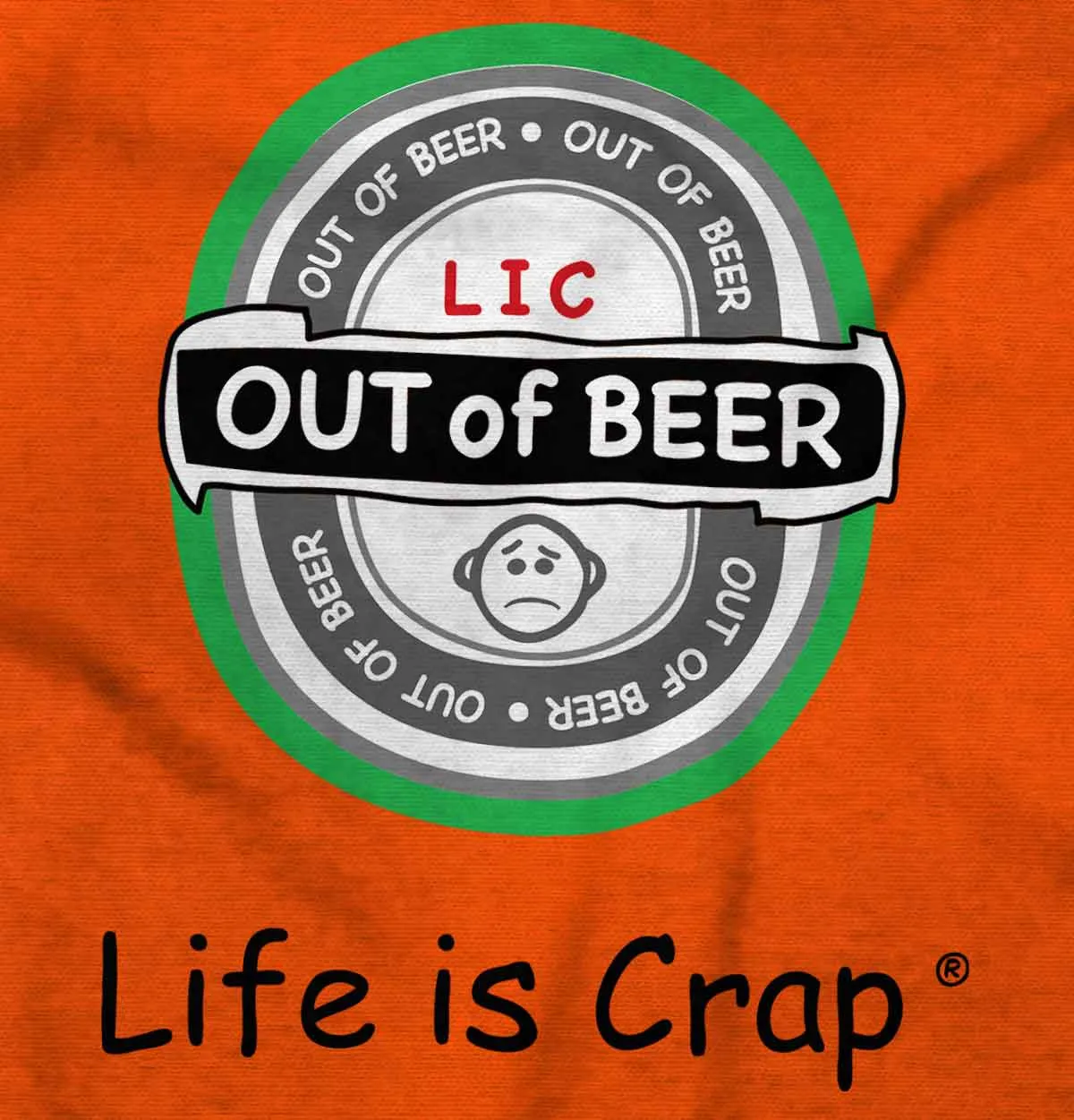 Out Of Beer Label Hoodie