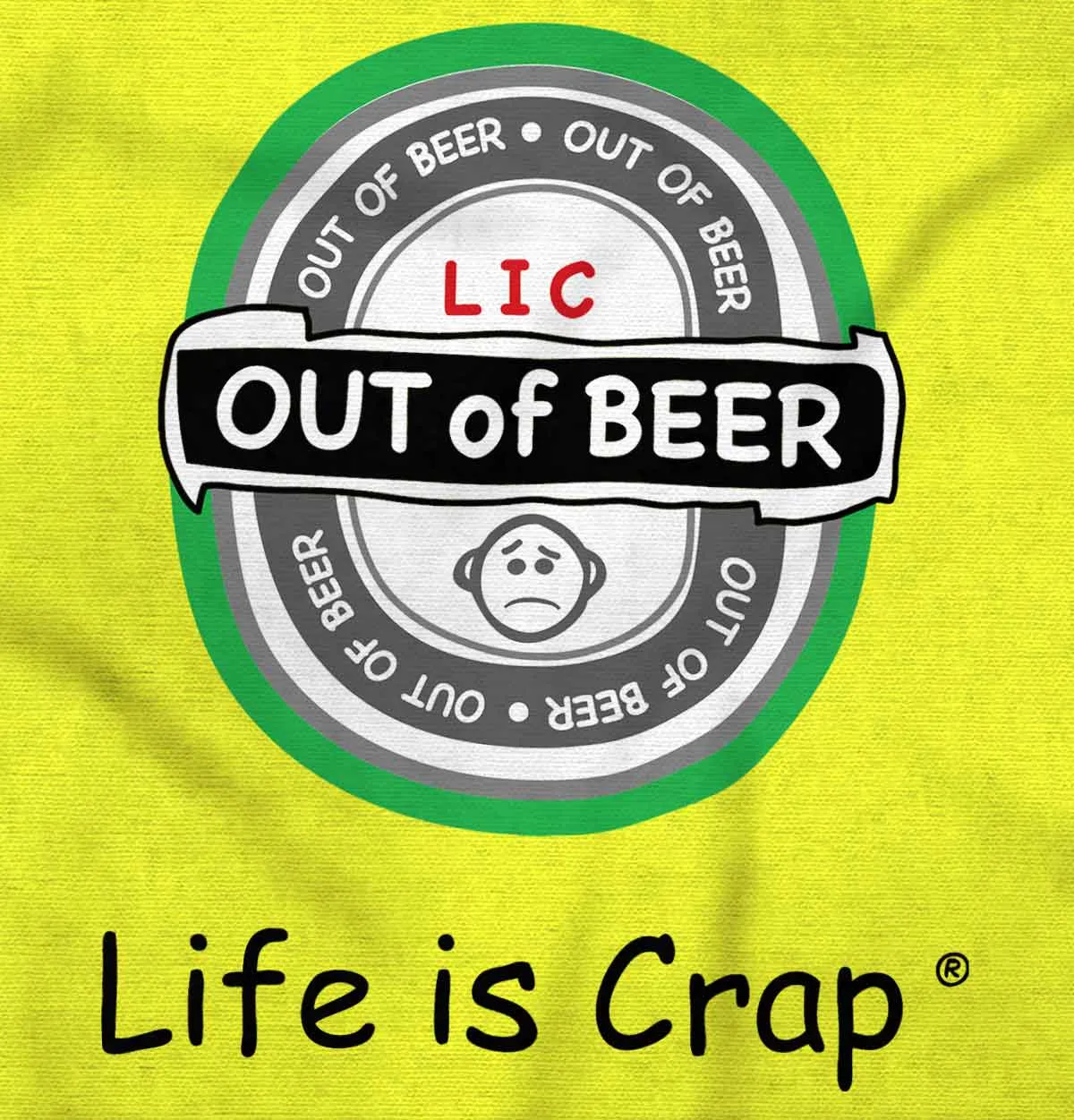 Out Of Beer Label Hoodie