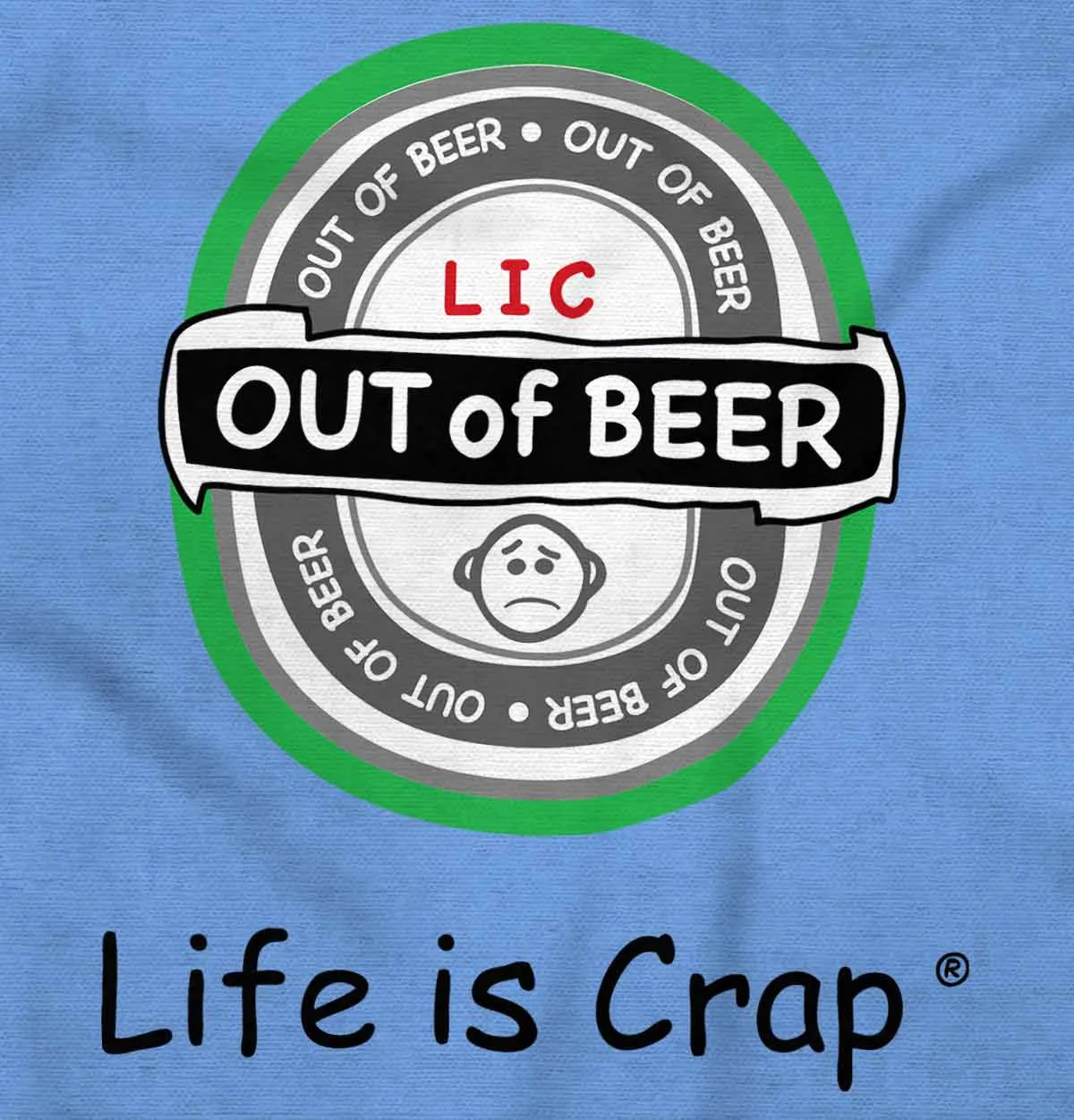 Out Of Beer Label Hoodie