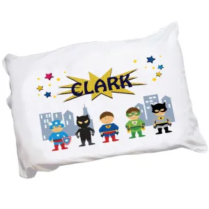 Personalized Boy's Superhero Pillowcase