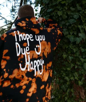 "IHYDH" Hooded Reverse Dye Sweatshirt
