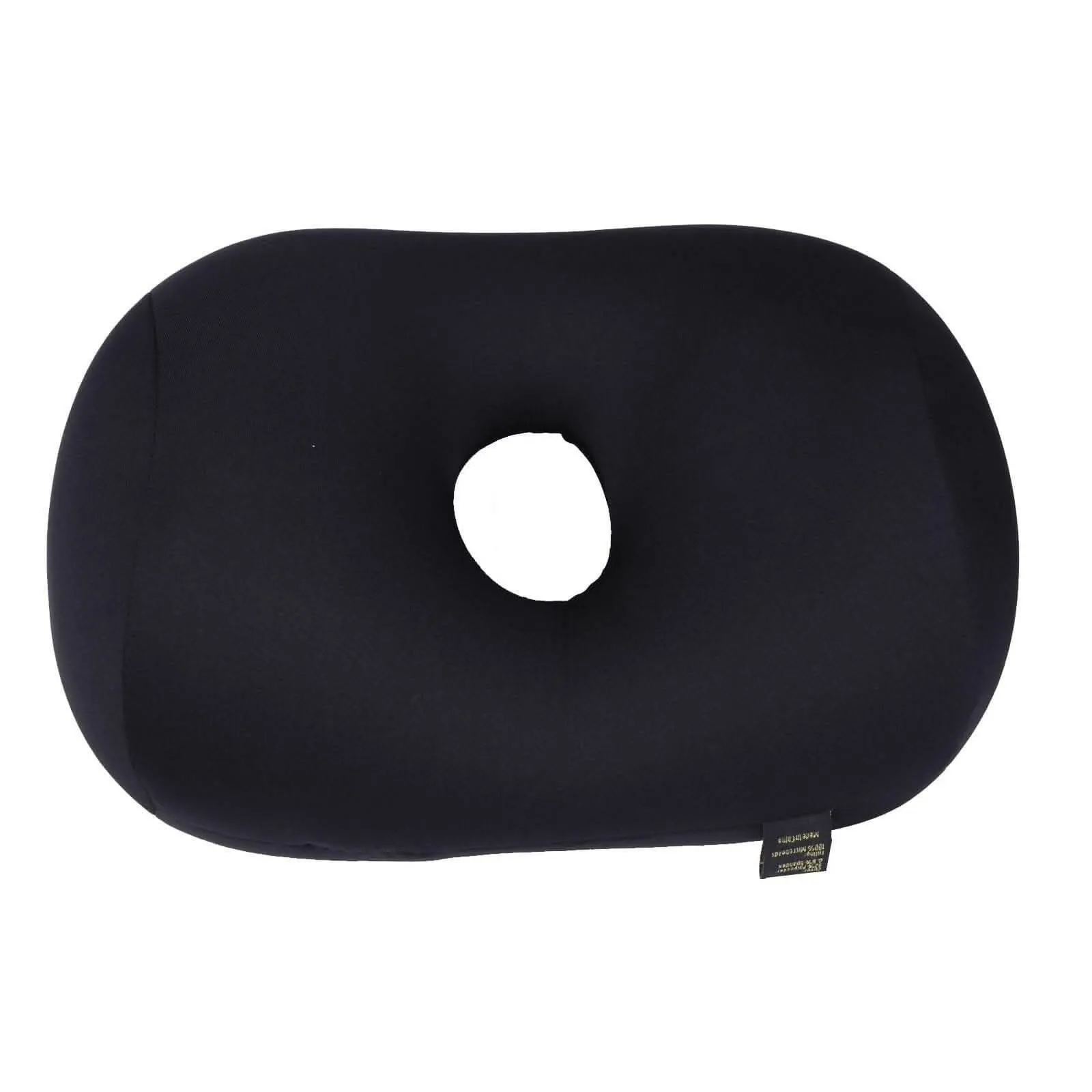 "Lushomes Black Microbeads Travel Neck Pillow for Flights and Neck Pain Relief (11 x 14 inches)"