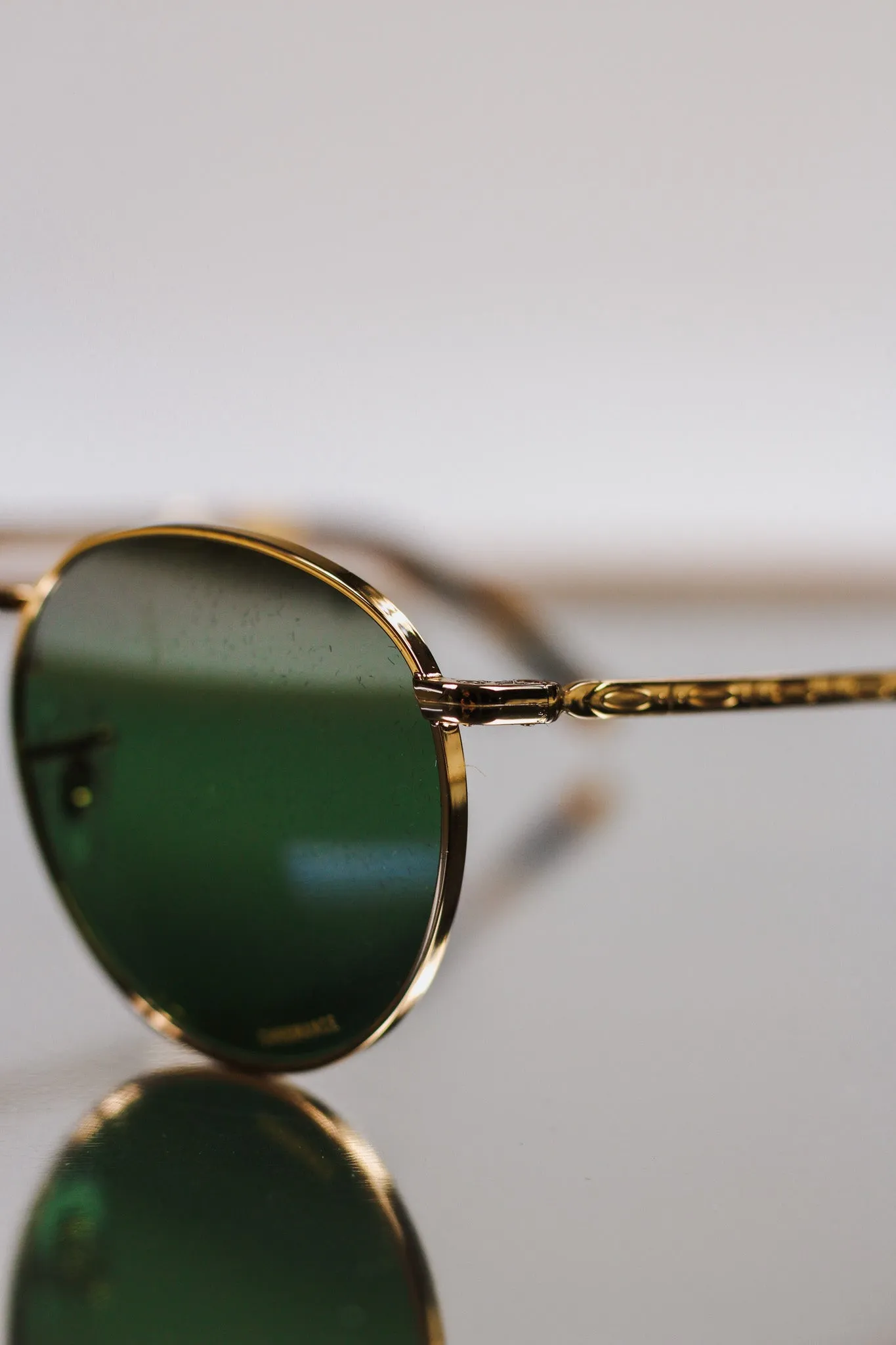 Ray-Ban Gold Clear New Round Sunglasses