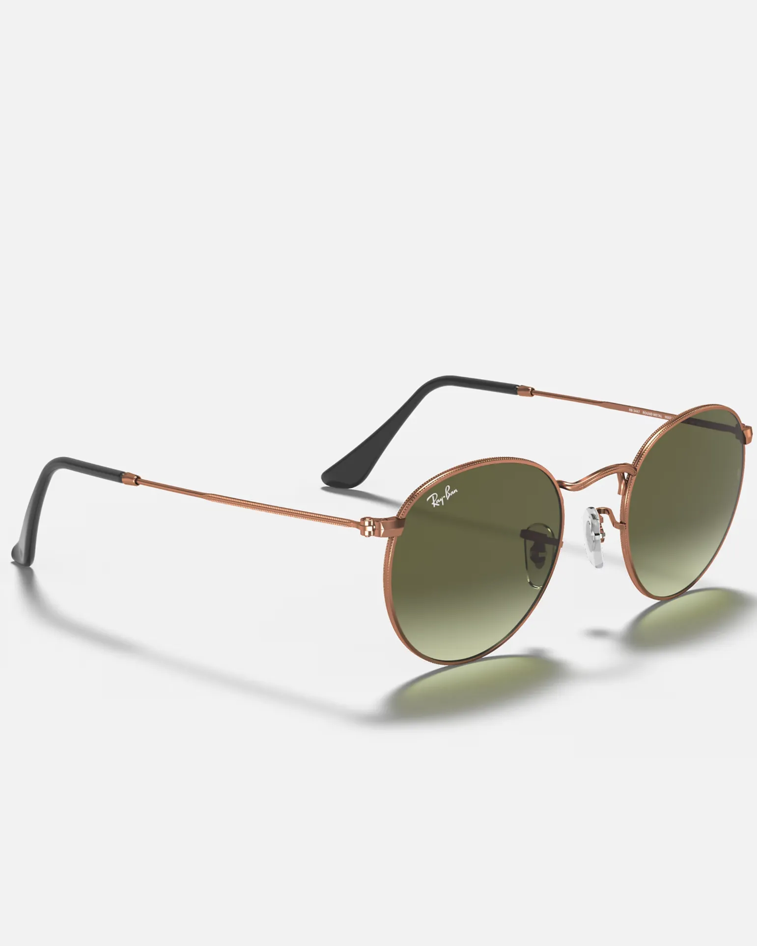 Round Metal Sunglasses in Bronze & Copper