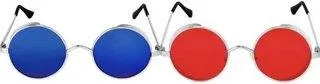 Round Sunglasses (For Men & Women, Red, Blue)