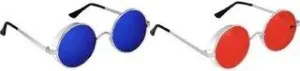 Round Sunglasses (For Men & Women, Red, Blue)