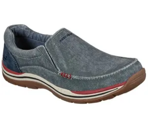 SKECHERS MEN RELAXED FIT: EXPECTED - AVILLO-64109 Navy