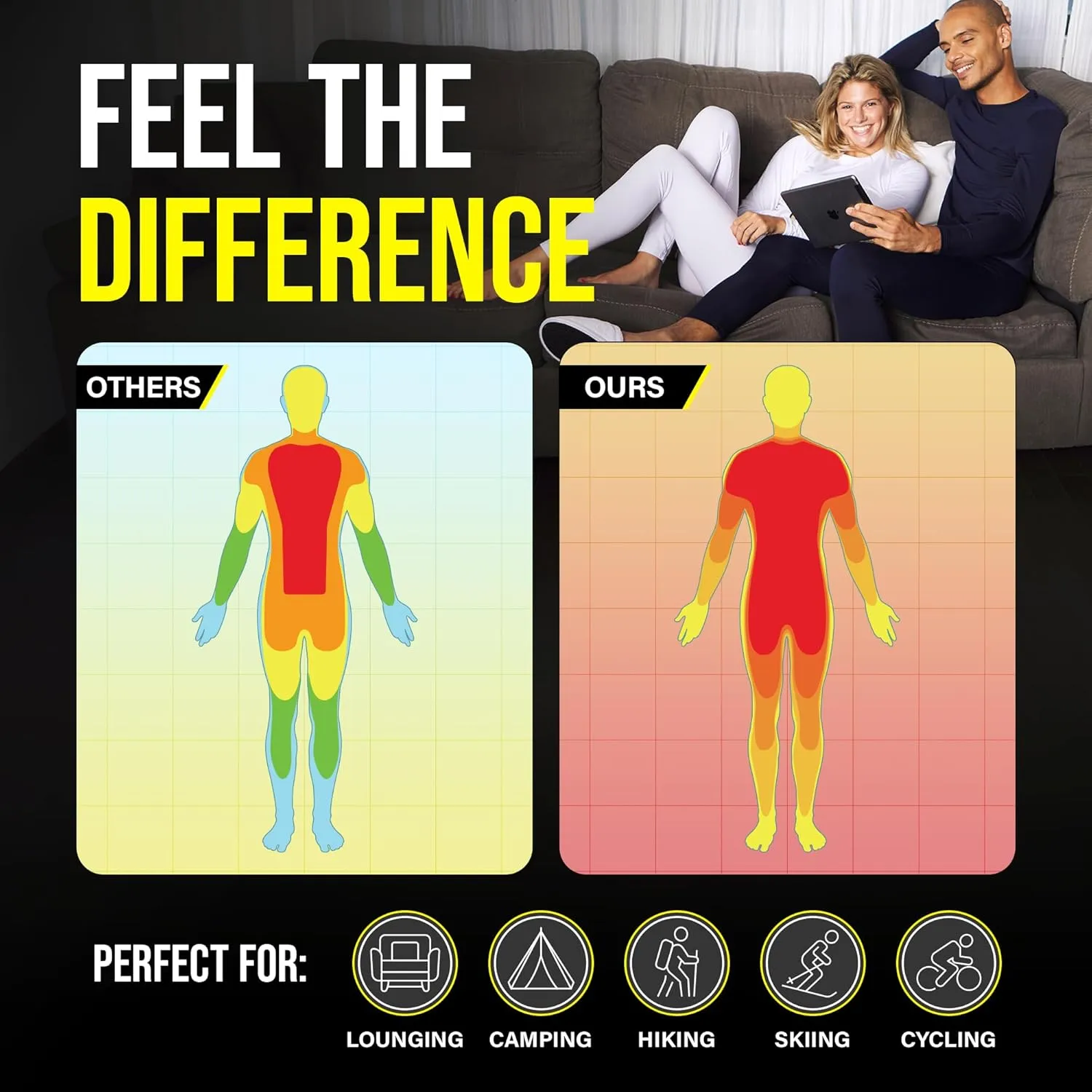 Thermajohn Long Johns Thermal Underwear for Men Fleece Lined Base Layer Set for Cold Weather