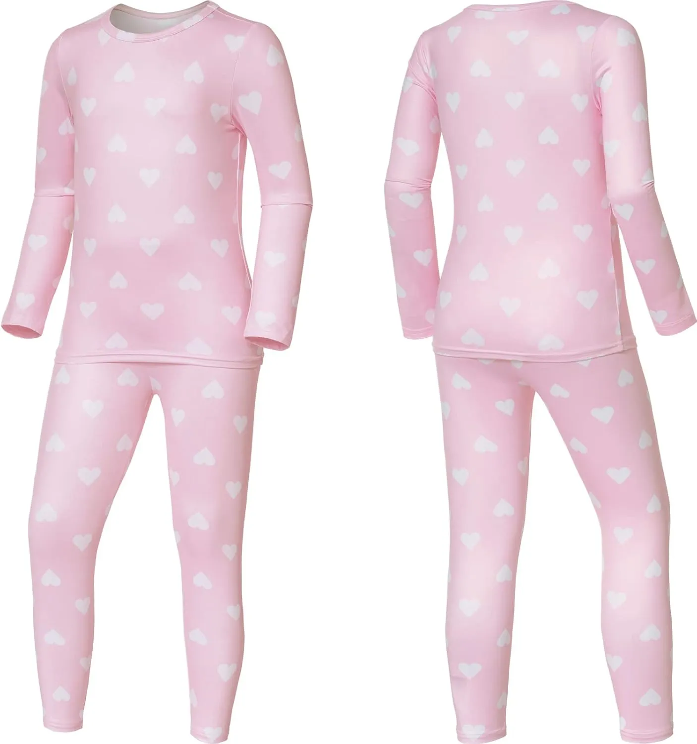 TSLA Kid's & Boy's and Girl's Thermal Underwear Set, Soft Fleece Lined Long Johns, Winter Base Layer Top & Bottom