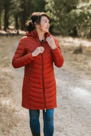 Womens Judy Packable Coat - Intense Rust