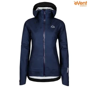 Womens Skjold Packable Waterproof Jacket (Navy/Purple)