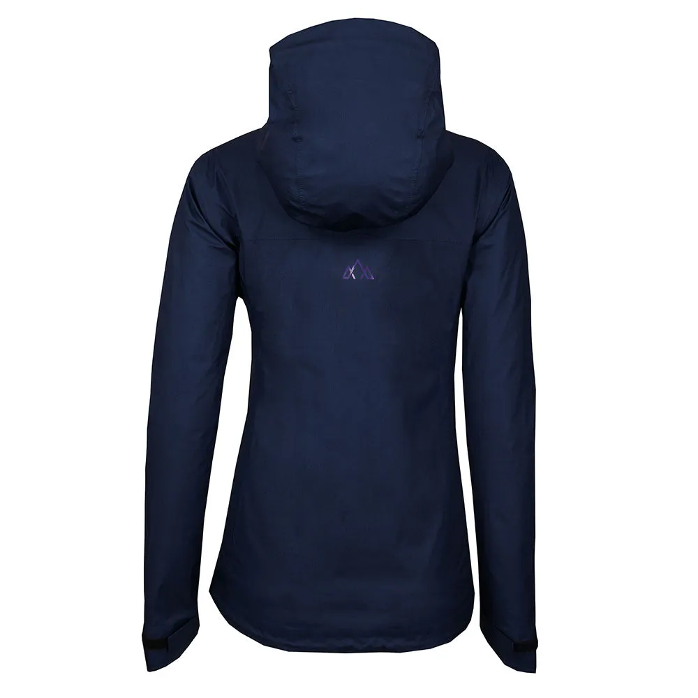 Womens Skjold Packable Waterproof Jacket (Navy/Purple)